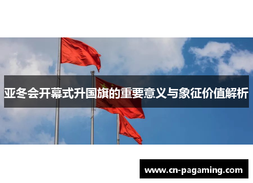 亚冬会开幕式升国旗的重要意义与象征价值解析